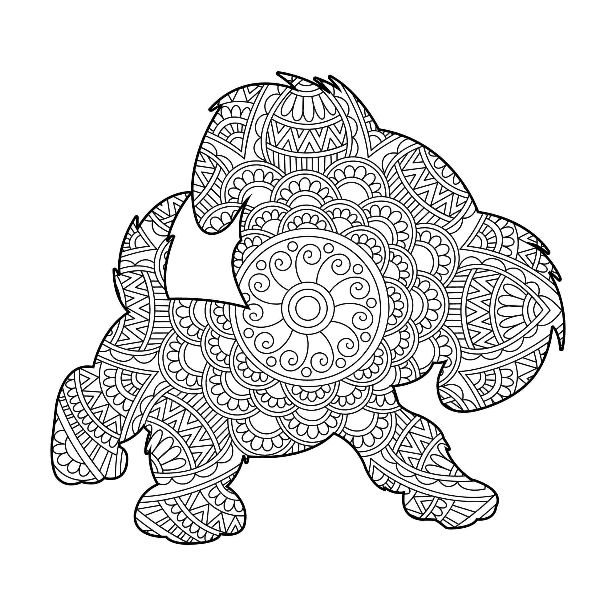 Mandala Dog Coloring Page – Sheet 17 Mandala