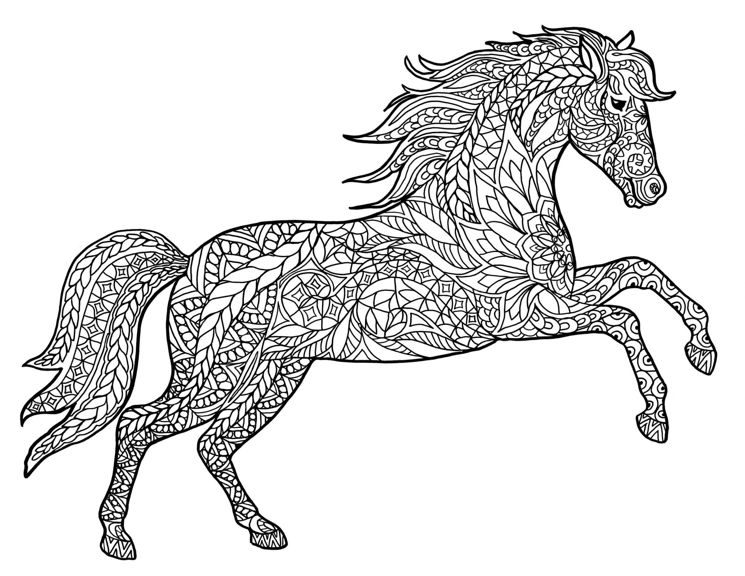 Mandala Horse Coloring Pages Mandalas