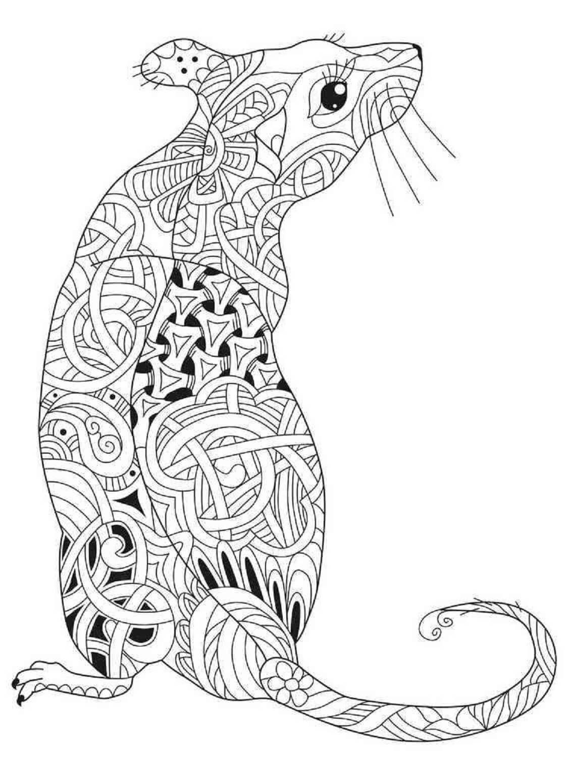 Mandala Mouse Coloring Pages Mandalas