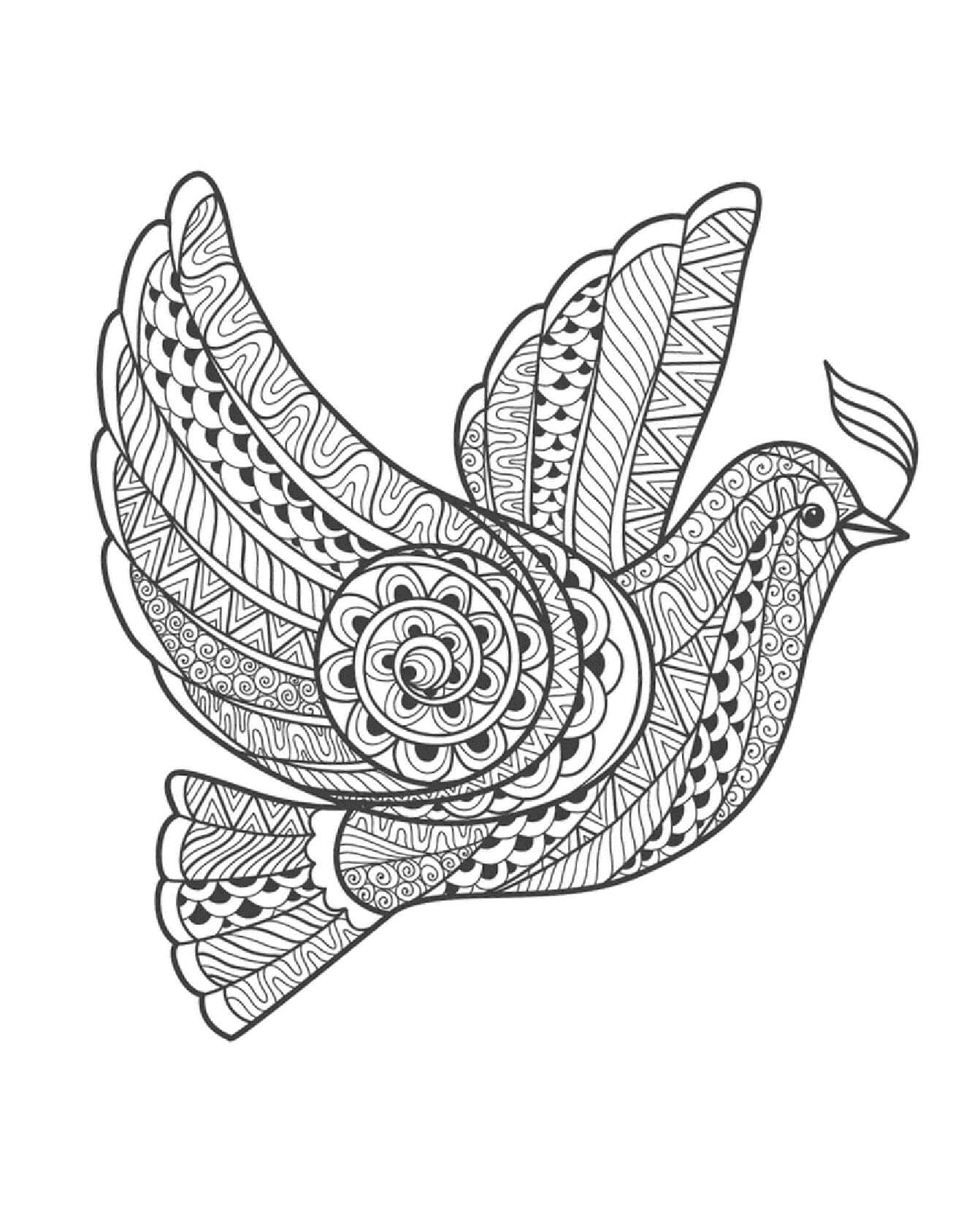 Mandala Pigeon Coloring Pages Mandalas