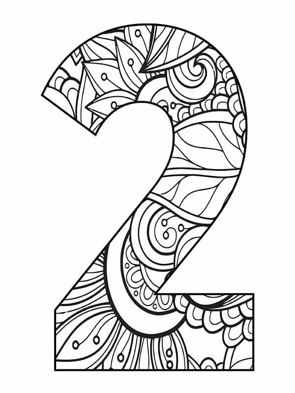 Mandala Number Coloring Page Mandalas