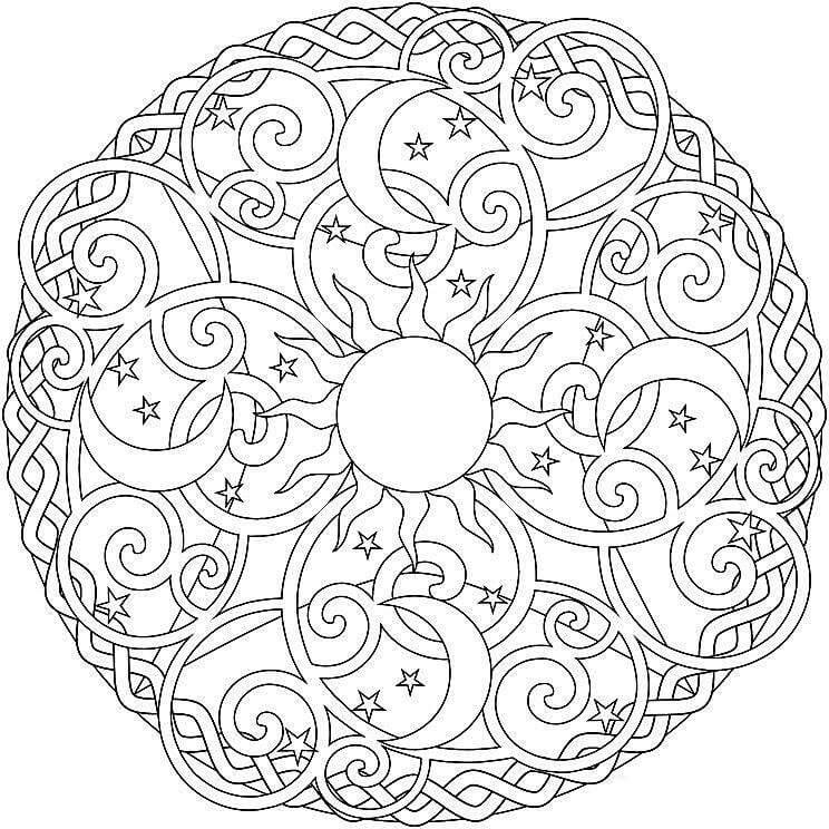 Mandala Summer Coloring Pages Mandalas