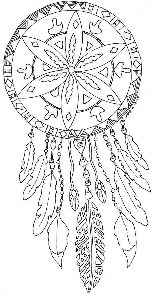 Mandala Native Coloring Pages Mandalas