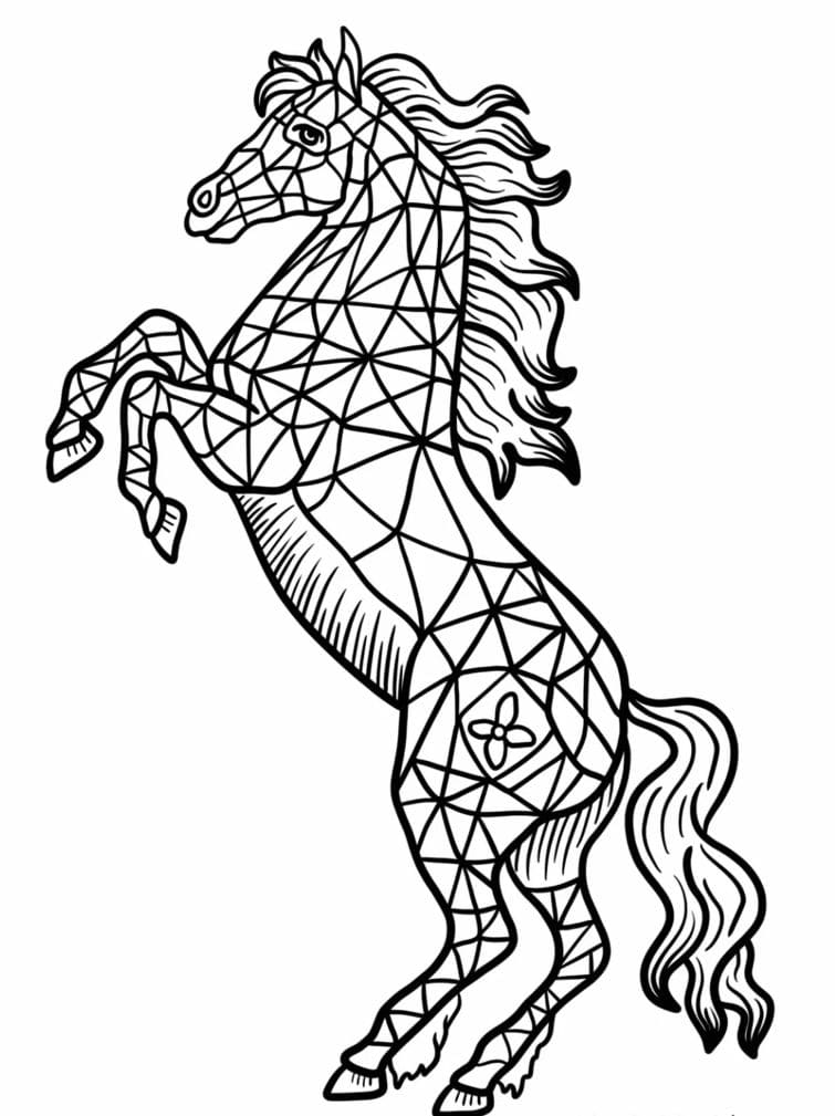 Horse Mandala Coloring Page Mandalas