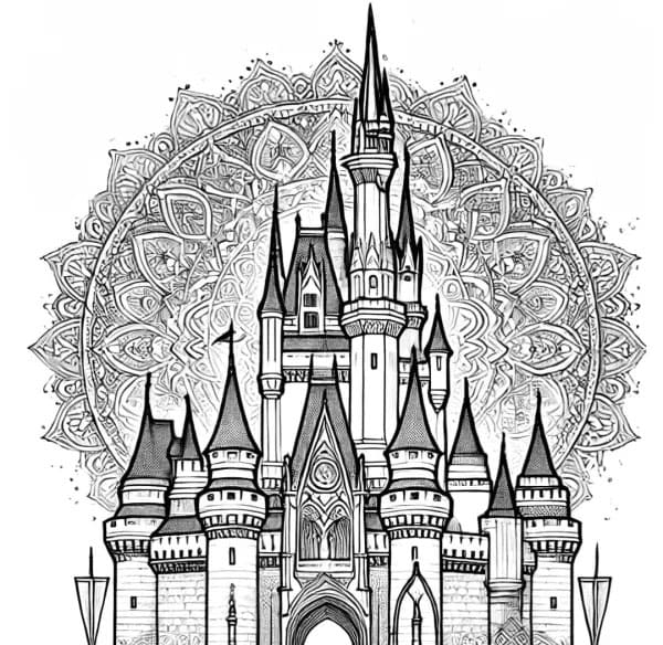 Adorable Mandala Disney Coloring Page Mandalas