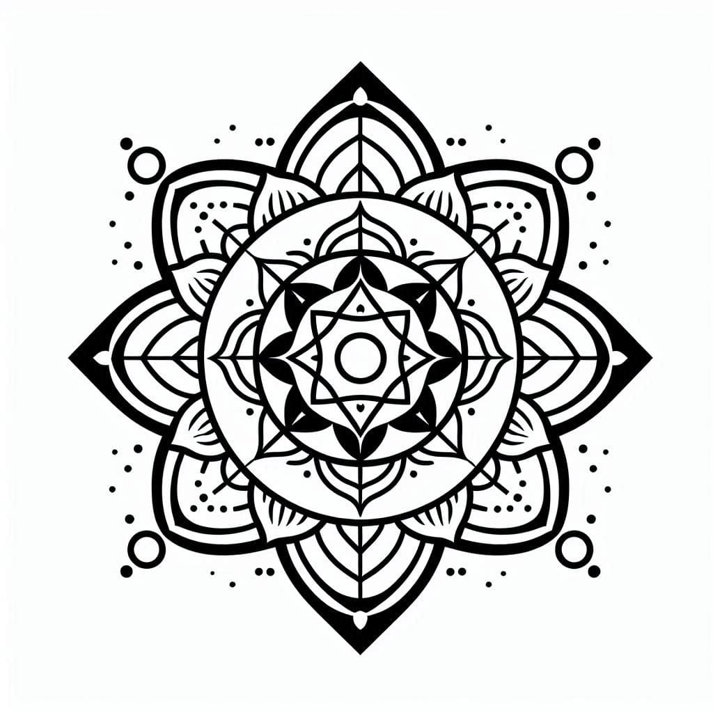 Amazing Mandala Chakra Coloring Page Mandalas