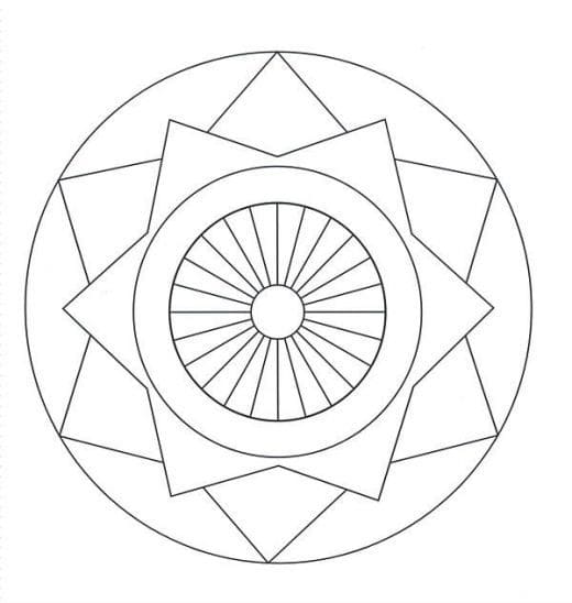 Amazing Mandala Circle Coloring Page Mandalas