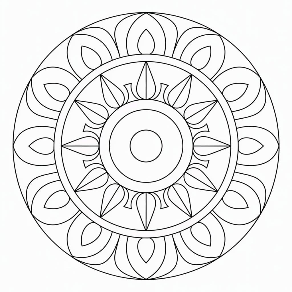 Amazing Tibetan Mandala Coloring Pages Mandalas