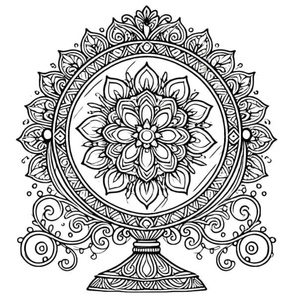 Drawing Mandala Disney Coloring Page Mandalas
