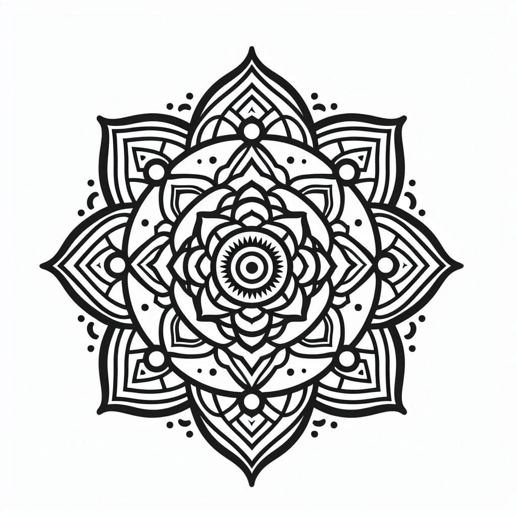 Free Image Mandala Chakra Coloring Page Mandalas