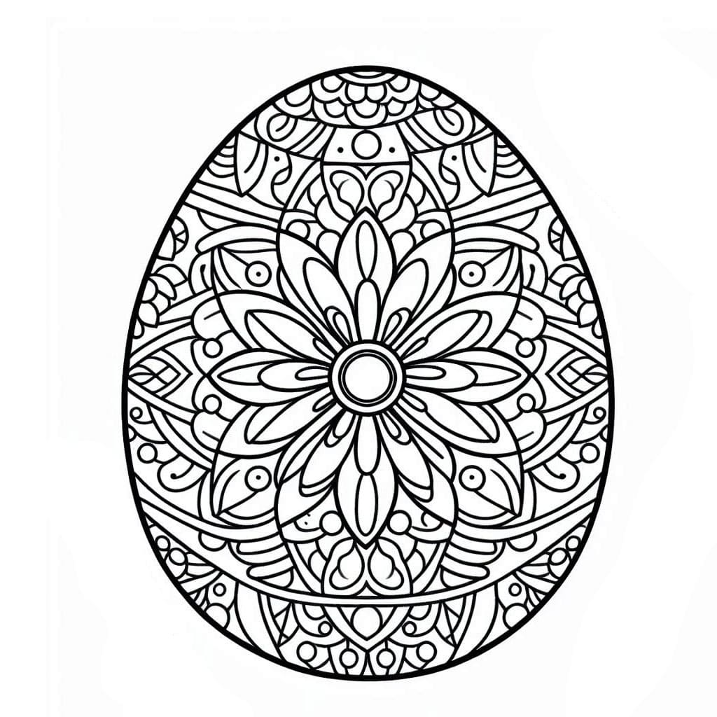 Free Image Mandala Easter Coloring Page Mandalas
