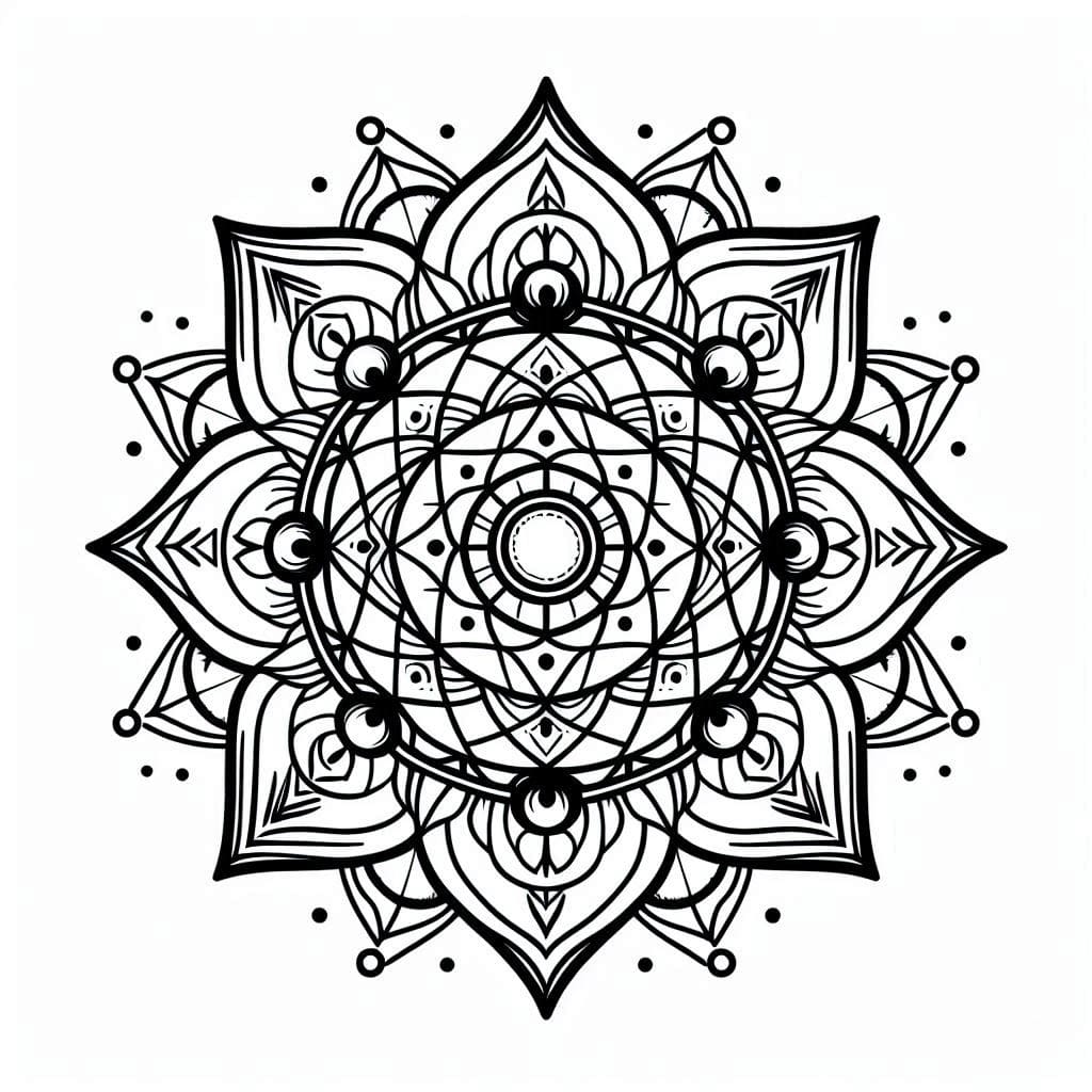 Free Mandala Chakra Coloring Page Mandalas