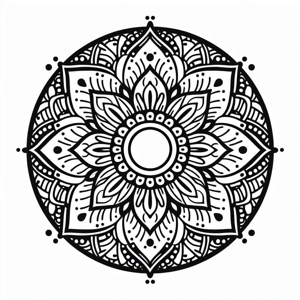 Free Mandala Circle For Kids Coloring Page Mandalas