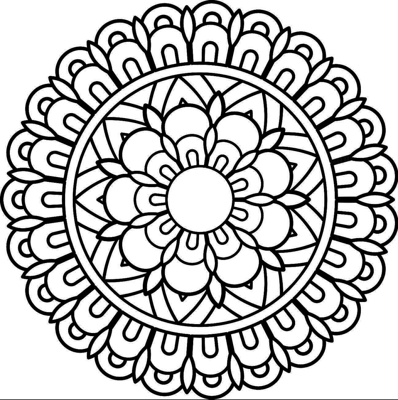 Free Mandala Circle Image Coloring Page Mandalas
