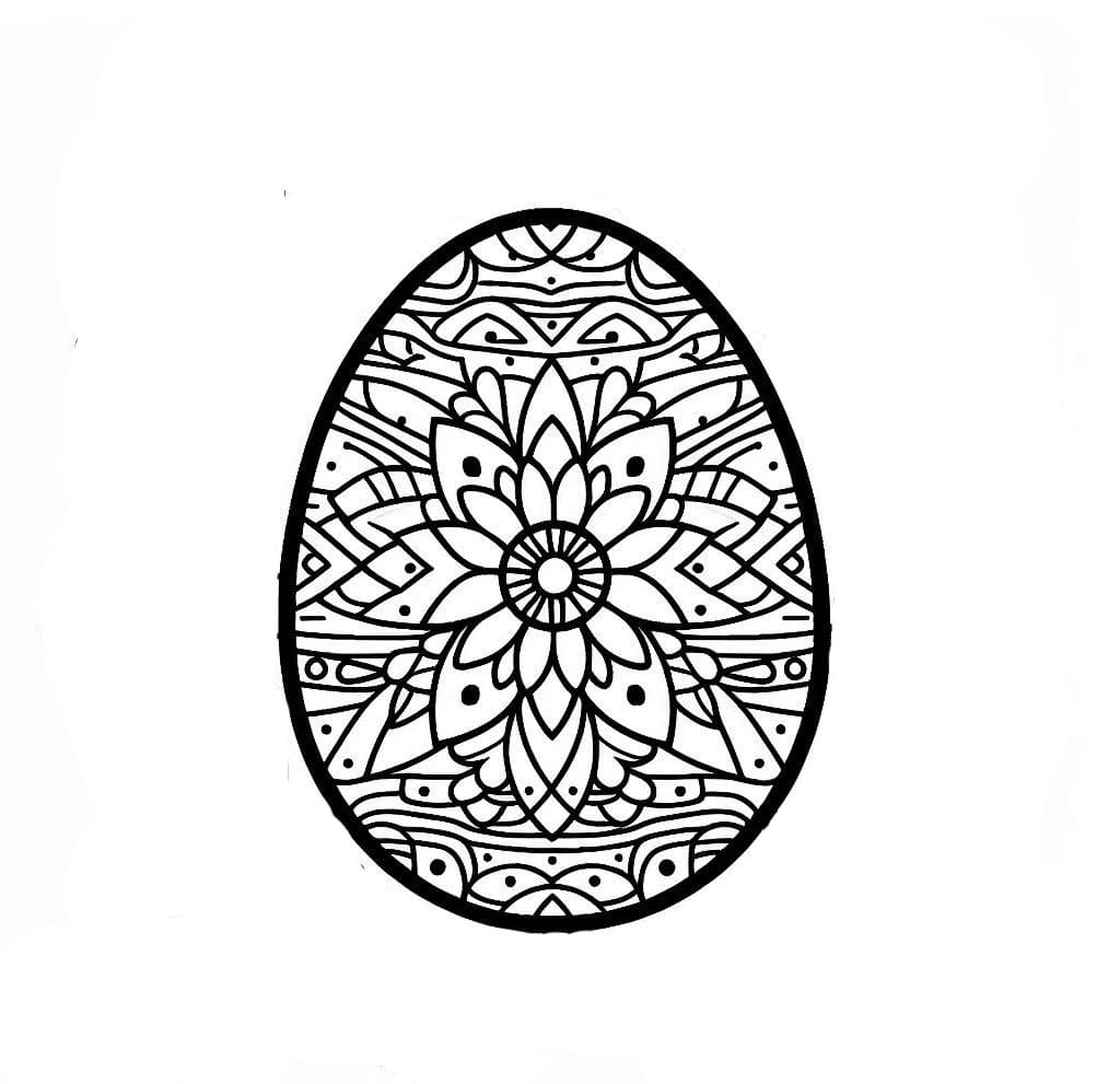 Free Mandala Easter Coloring Page Mandalas