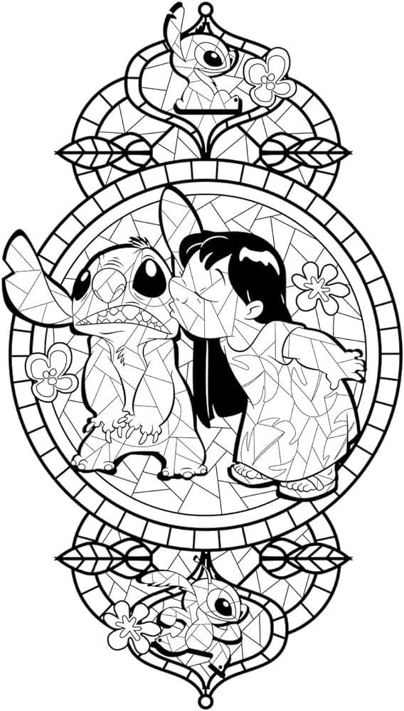 Free Printable Mandala Stitch Coloring Page Mandalas