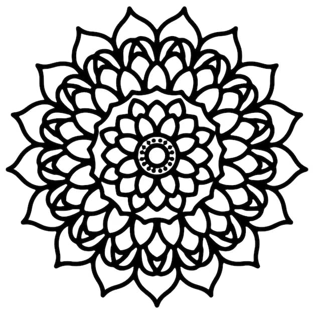 Good Mandala Circle Coloring Page Mandalas