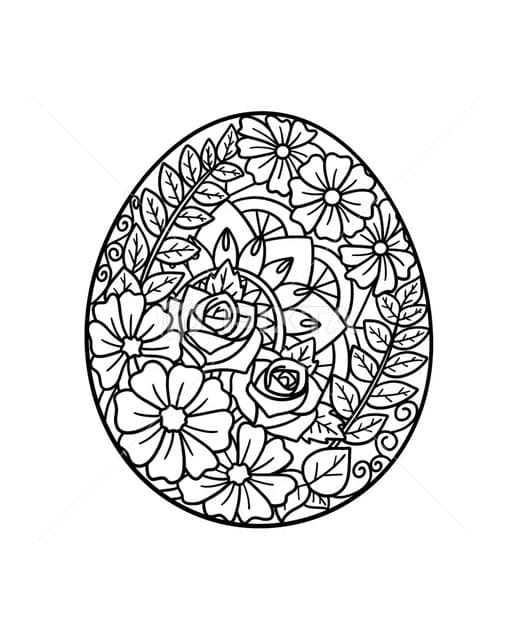 Great Mandala Easter Coloring Page Mandalas