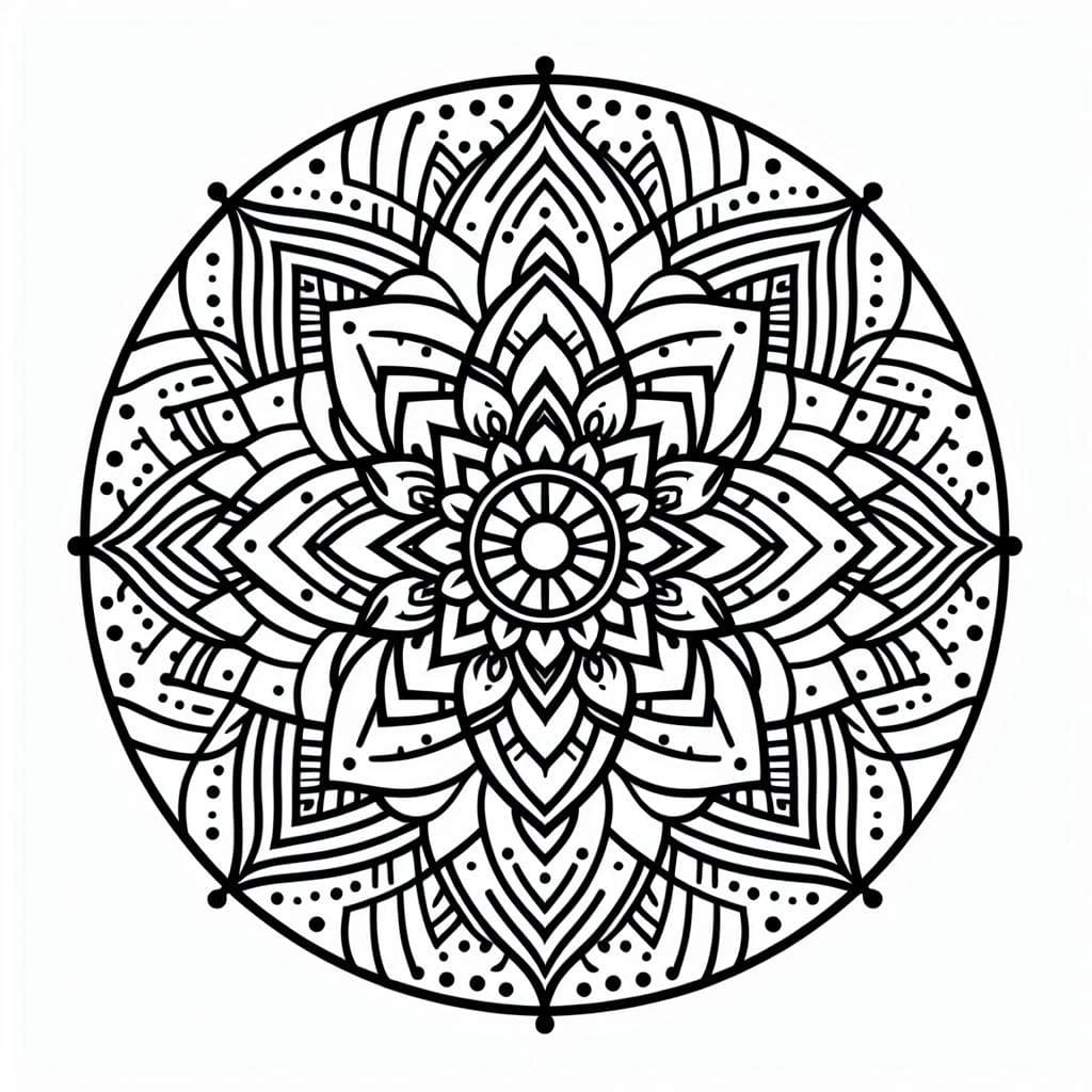 Mandala Abstract Coloring Pages Mandalas