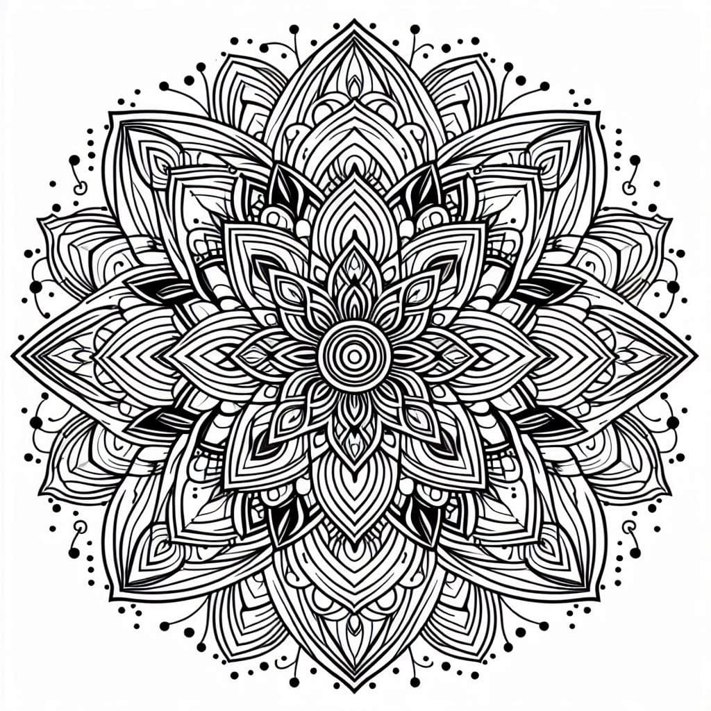 Image Mandala Abstract Free Coloring Page Mandalas