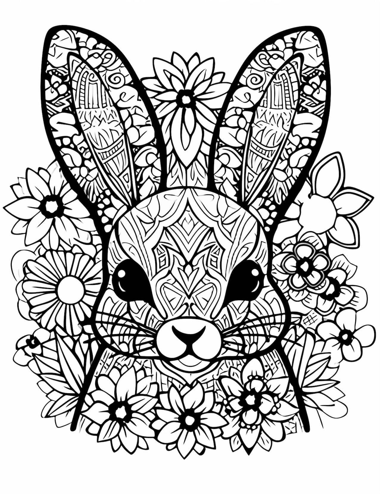 Mandala Easter Free For Adult Coloring Page Mandalas