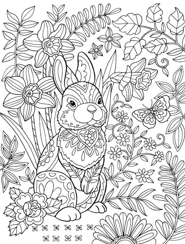Nice Mandala Easter Coloring Page Mandalas