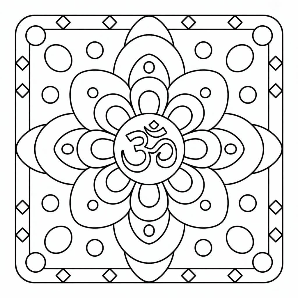 Nice Tibetan Mandala Coloring Pages Mandalas