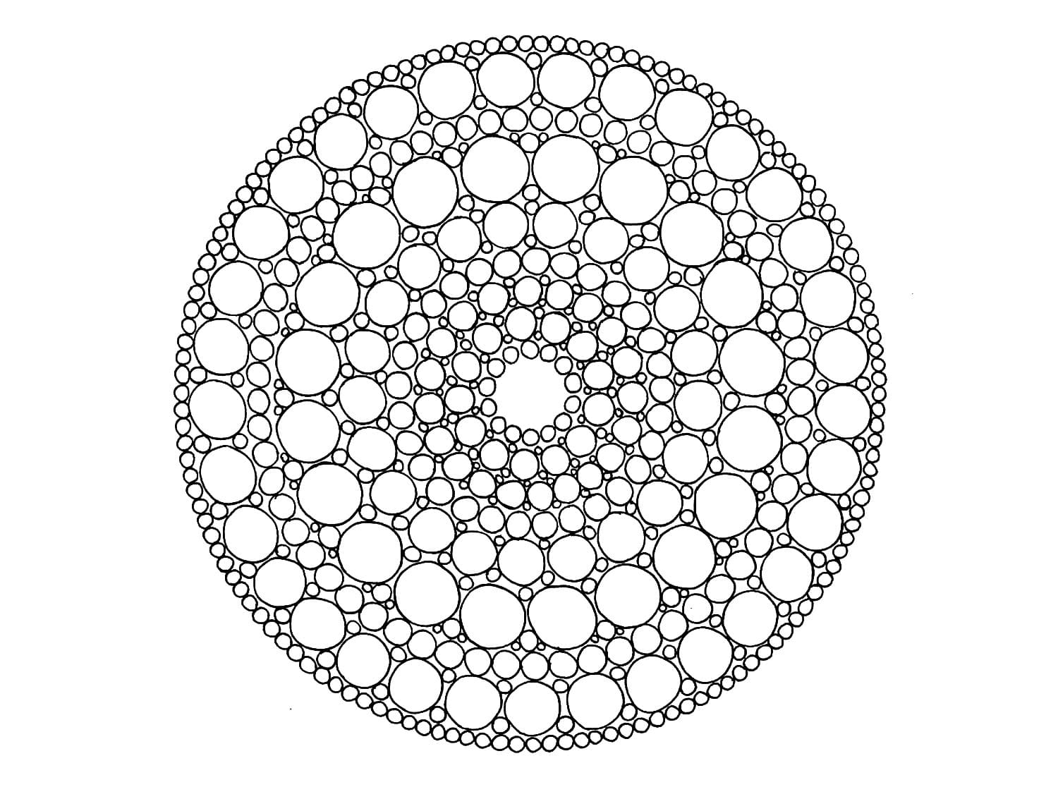 Normal Mandala Circle Coloring Page Mandalas