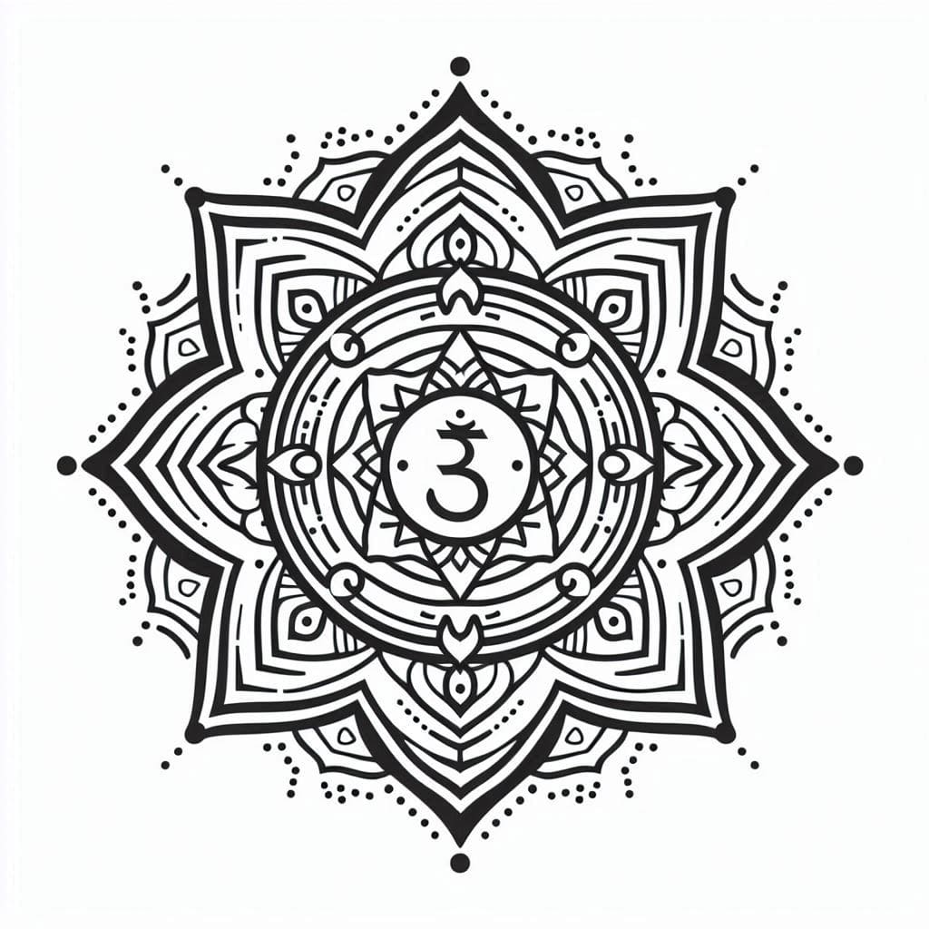 Perfect Mandala Chakra Coloring Page Mandalas