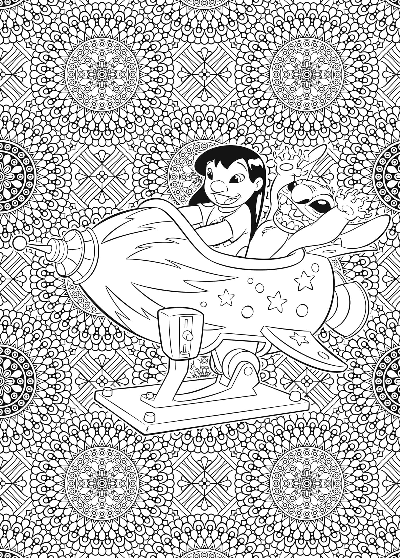 Perfect Mandala Stitch Coloring Page Mandalas