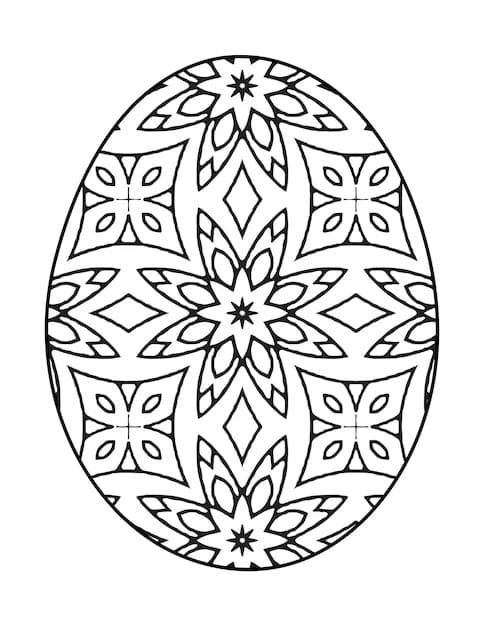 Print Mandala Easter Coloring Page Mandalas