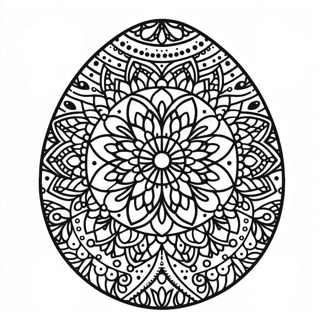 Mandala Easter Coloring Pages Mandalas