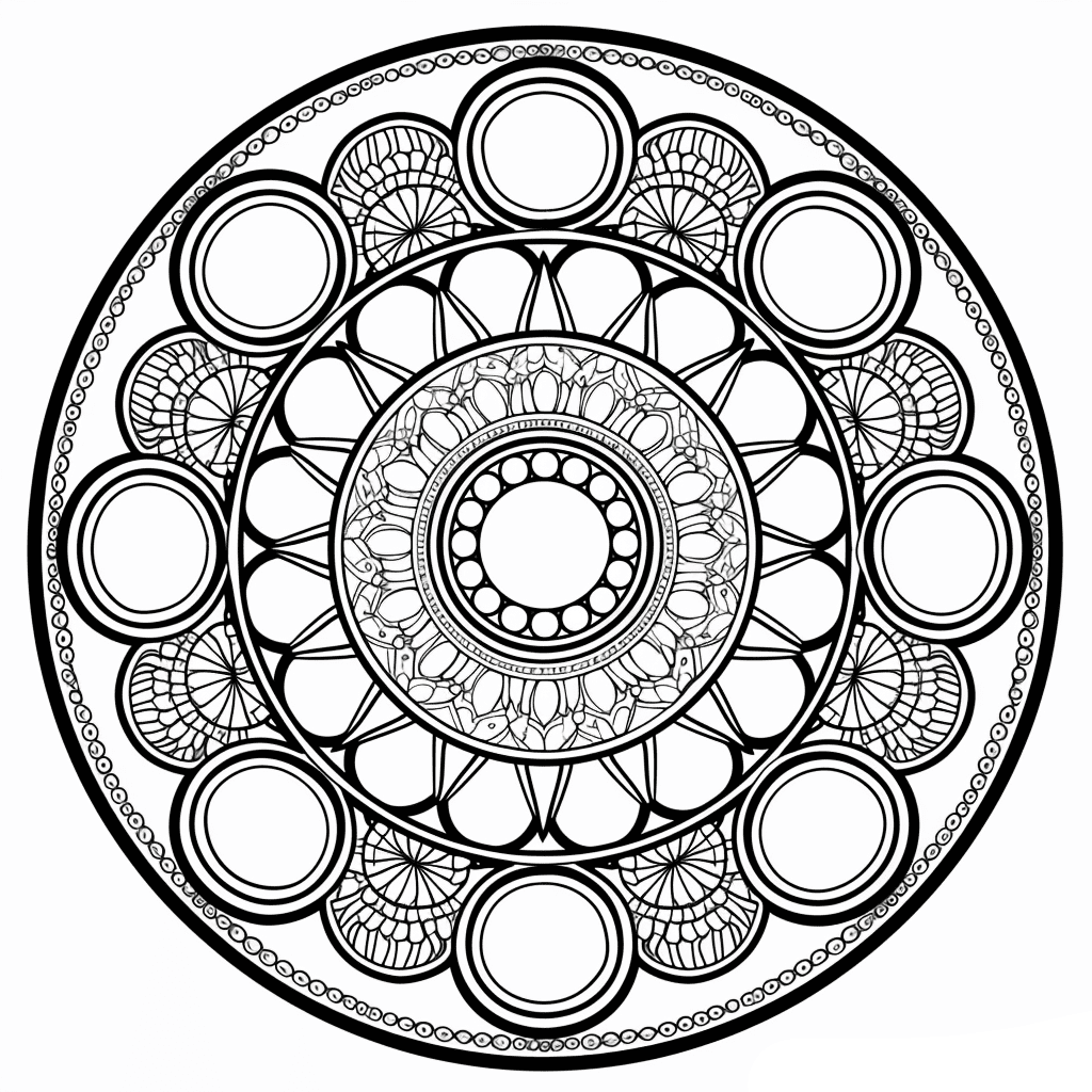 Mandala Circle Coloring Pages Mandalas