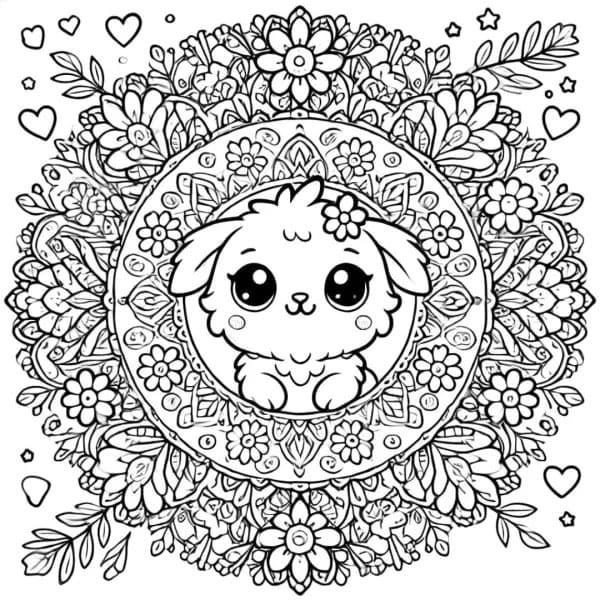 Printable Mandala Disney Coloring Page Mandalas