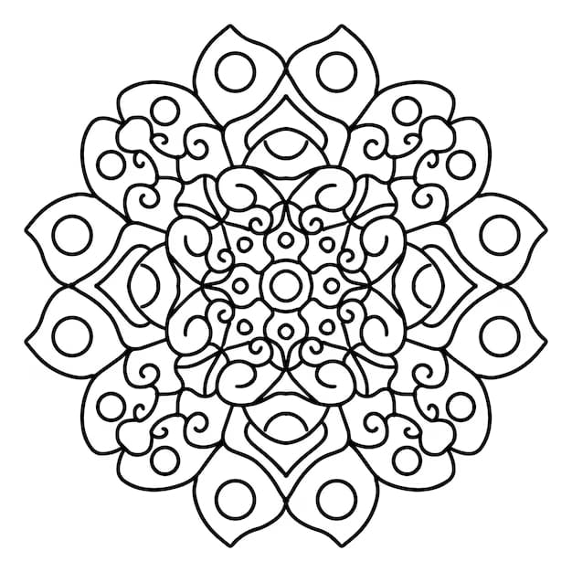 Printable Mandala Free Circle Coloring Page Mandalas