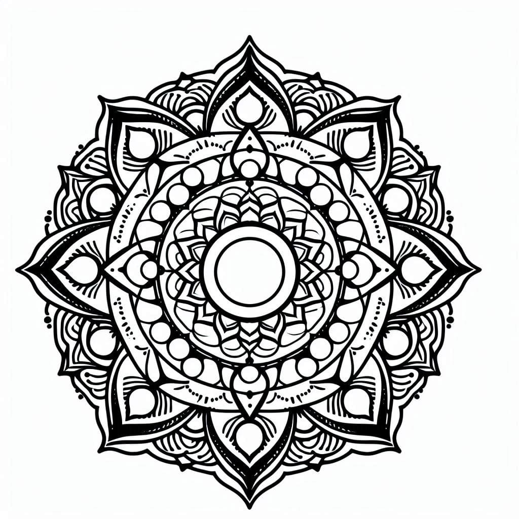 Mandala Chakra Coloring Pages Mandalas