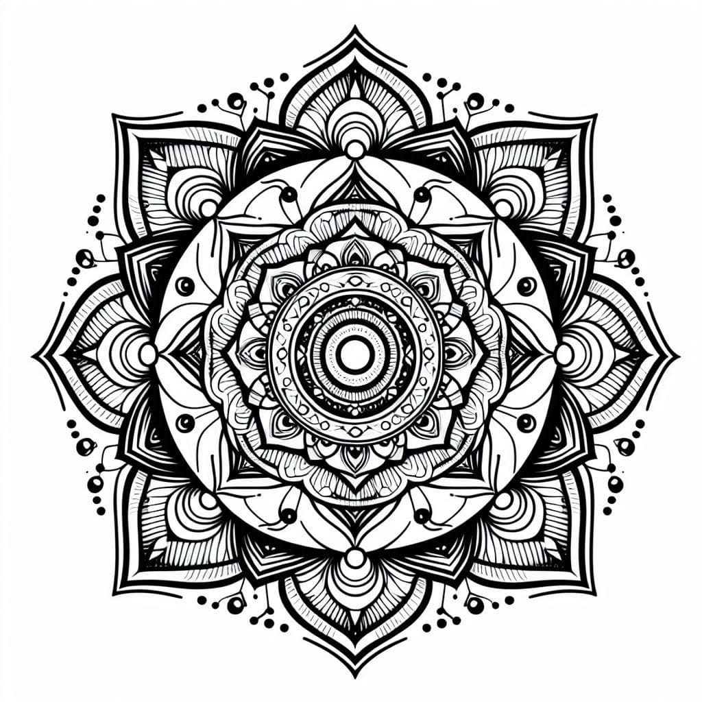 Special Mandala Chakra Coloring Page Mandalas