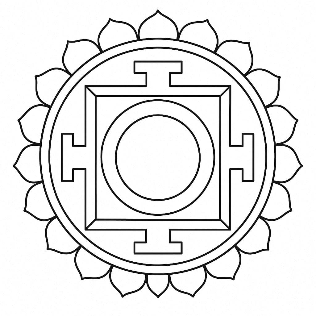 Tibetan Mandala Image Free Coloring Pages Mandalas