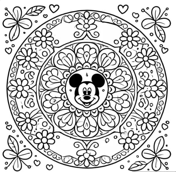 Mandala Disney Coloring Pages Mandalas
