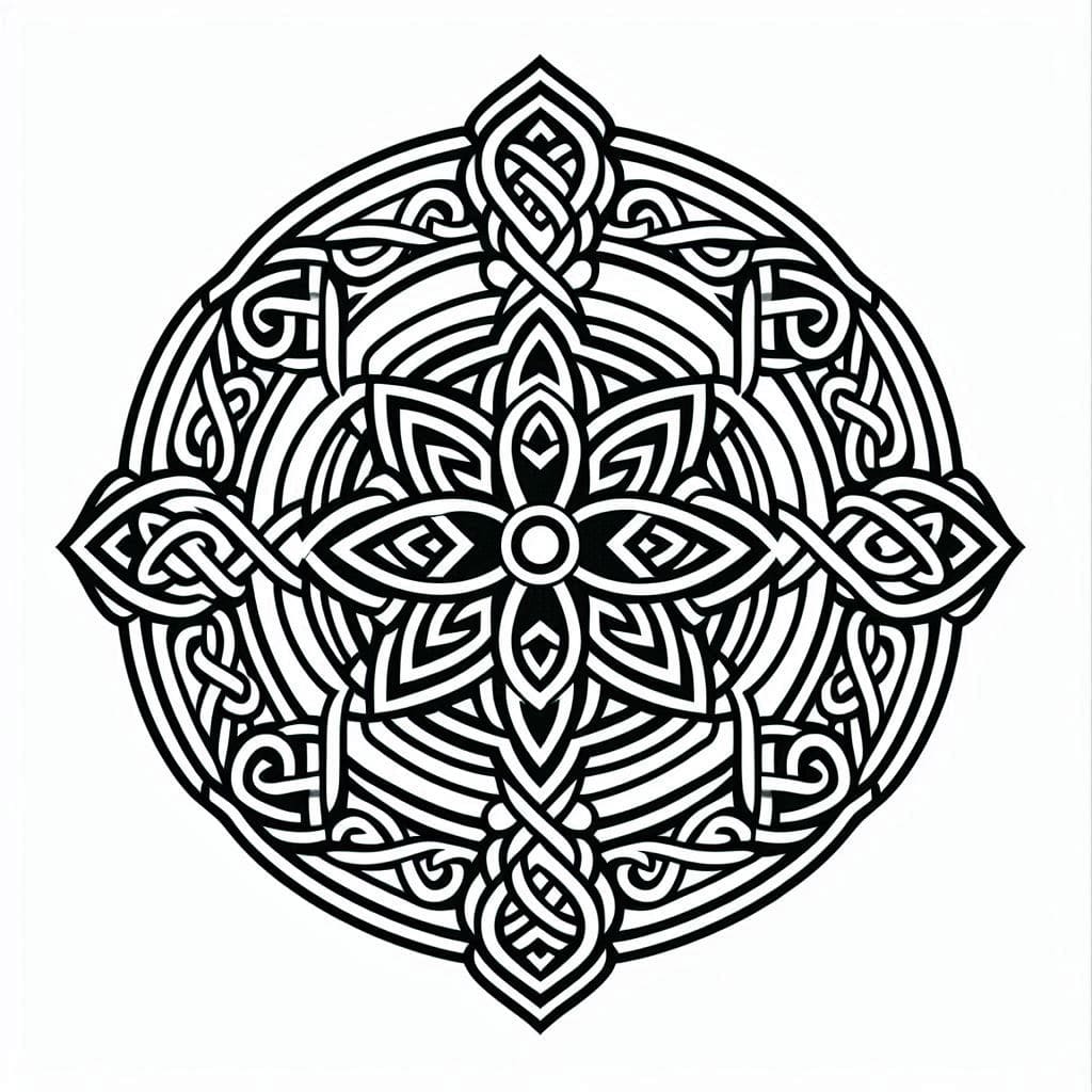 Adorable Celtic Mandala Coloring Page Mandalas