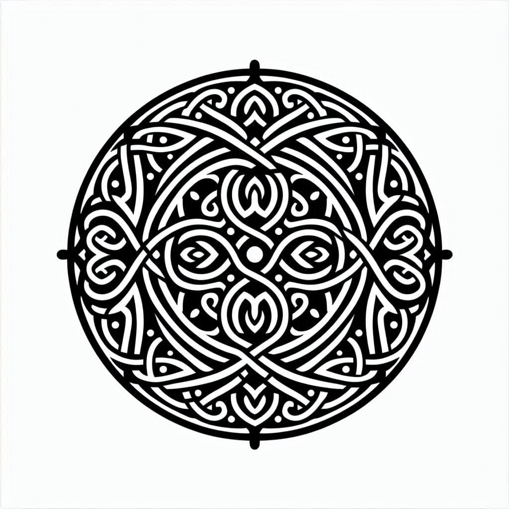Beautiful Celtic Mandala Coloring Page Mandalas