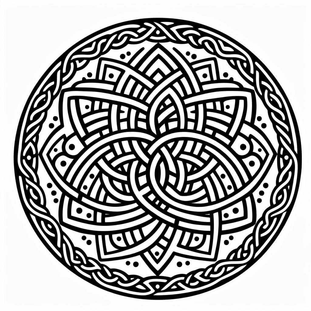 Celtic Mandala Coloring Pages Mandalas