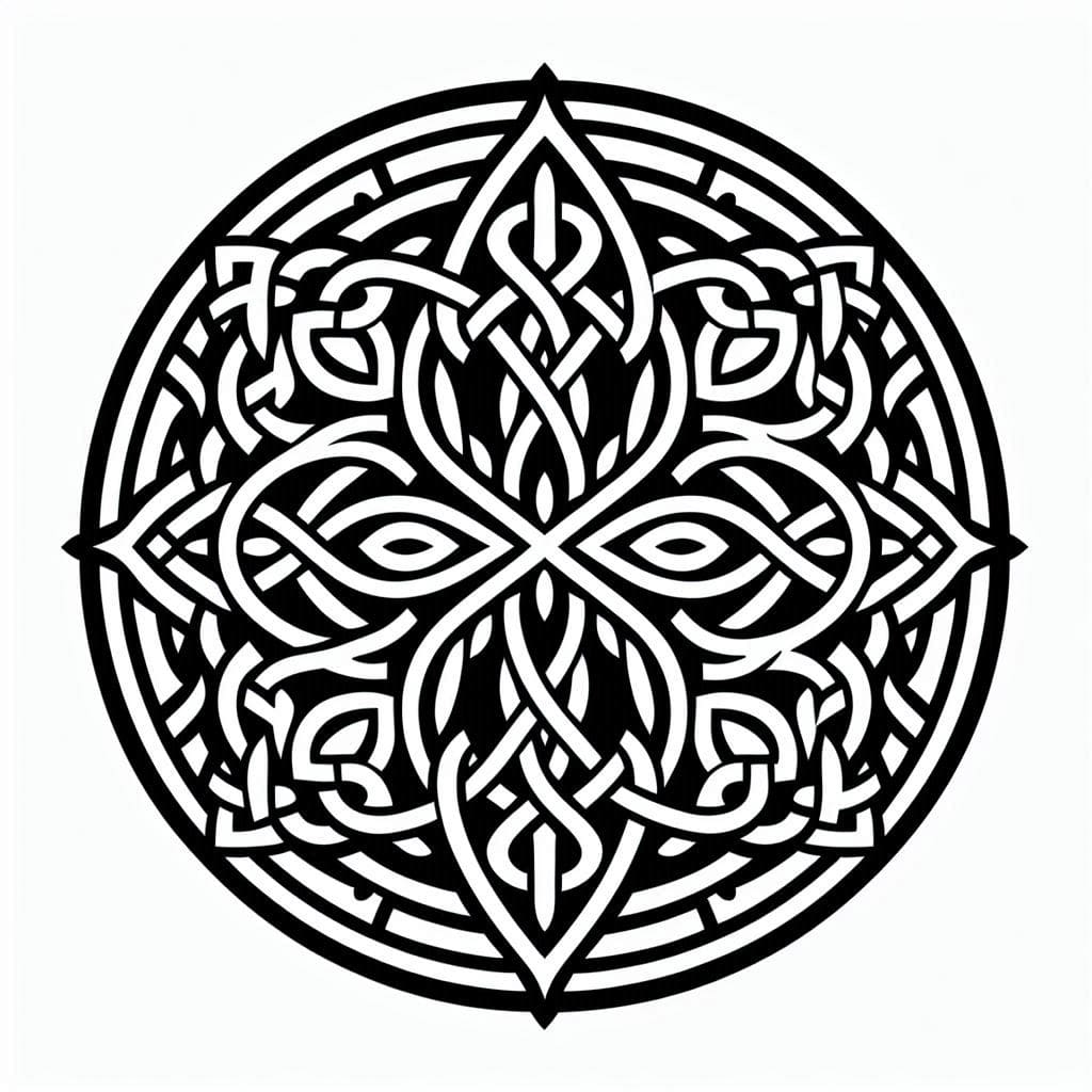 Printable Free Celtic Mandala Coloring Page Mandalas