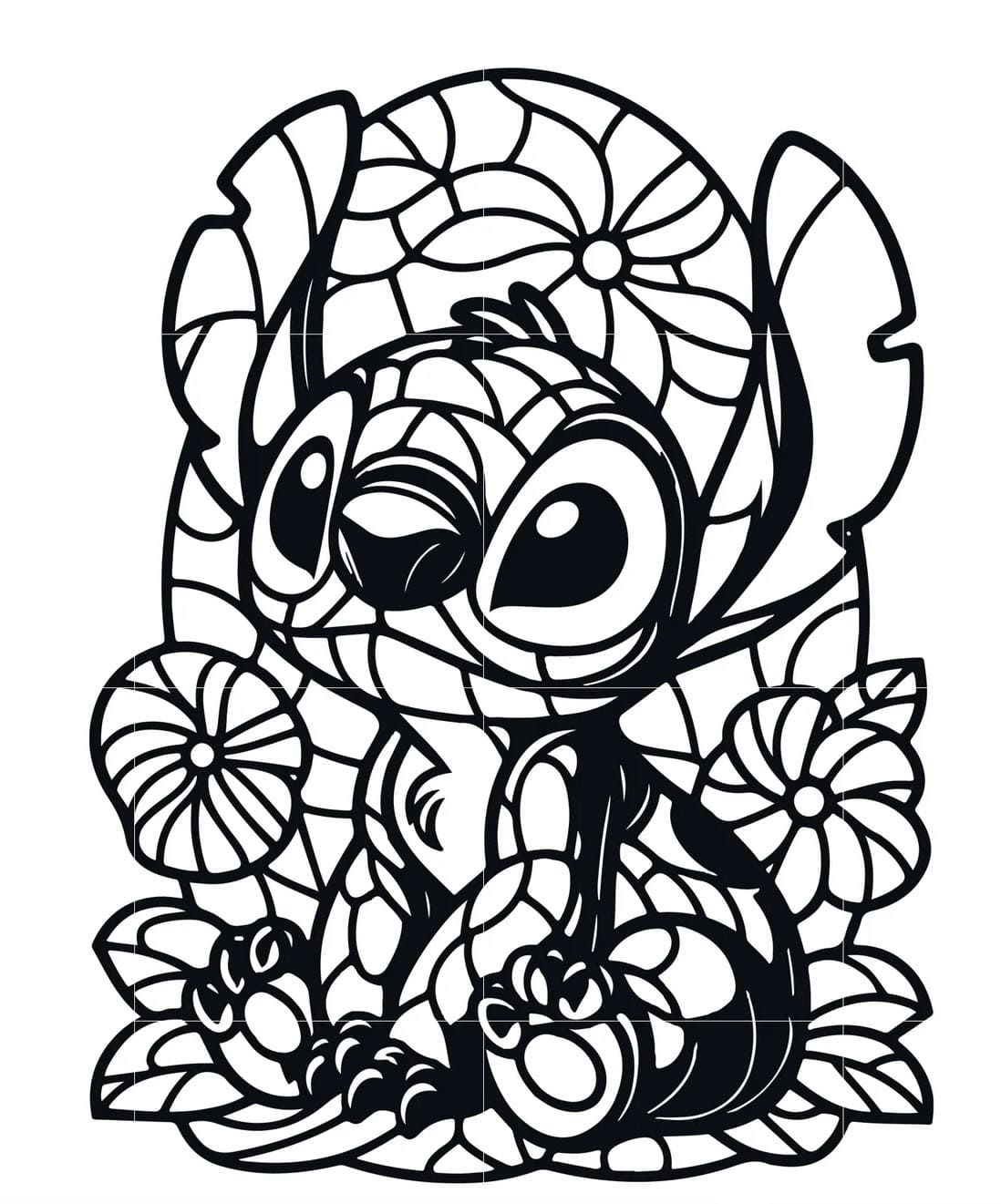 Simple Mandala Stitch Coloring Page Mandalas