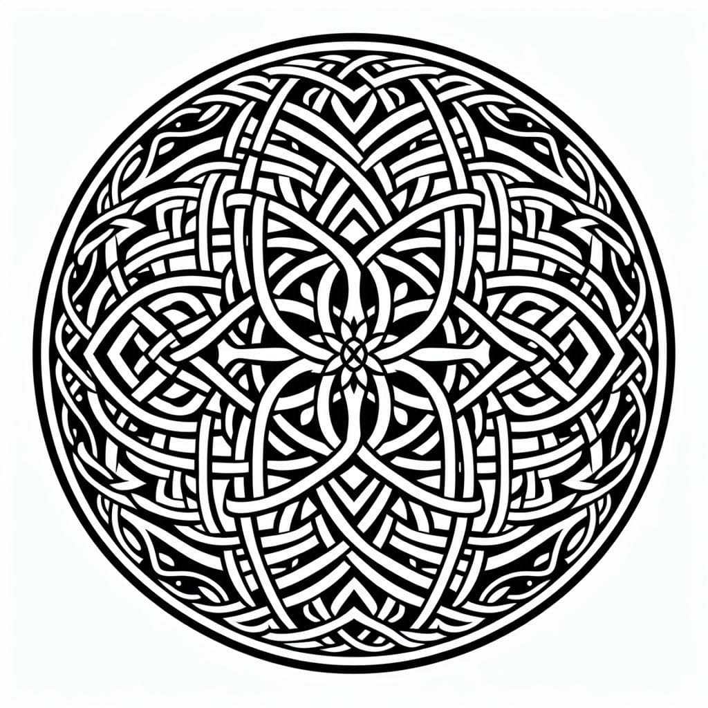 Special Celtic Mandala Coloring Page Mandalas