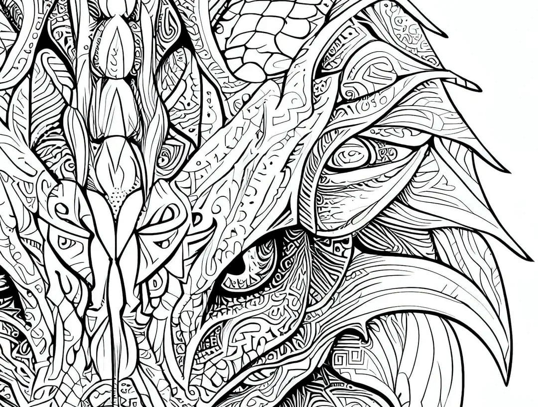Dragon Mandala Free Coloring Page Mandalas