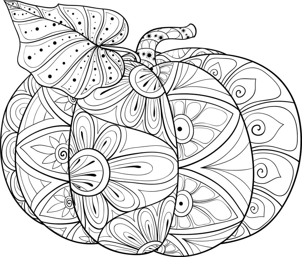 Fall Mandala For Adult Coloring Page Mandalas