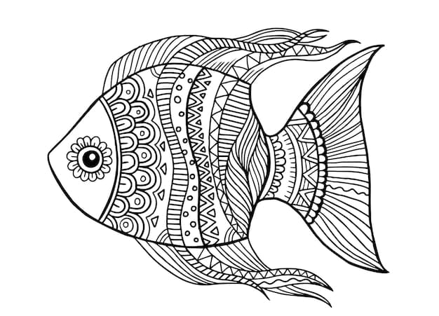Free Fish Mandala Coloring Page Mandalas