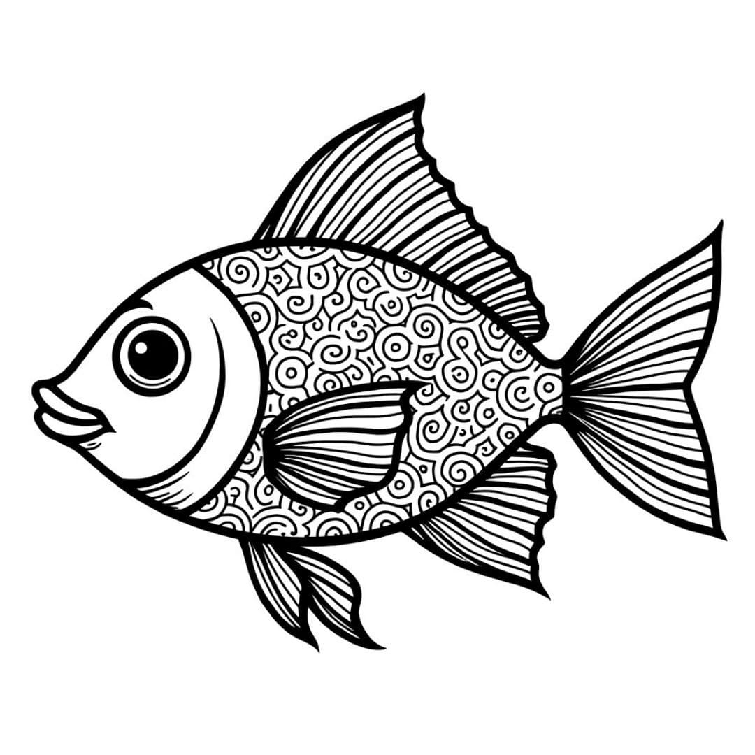 Free Image Fish Mandala Coloring Page Mandalas