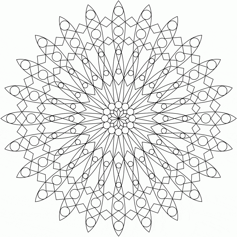 Free Image Mandala Geometric Coloring Page Mandalas